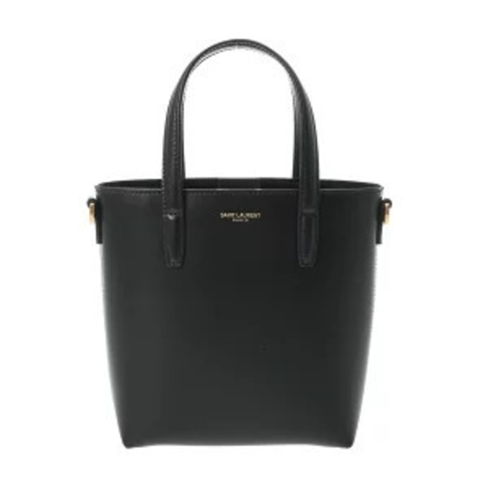 Saint Laurent Toy Shopping Bag Black Leather Handbag